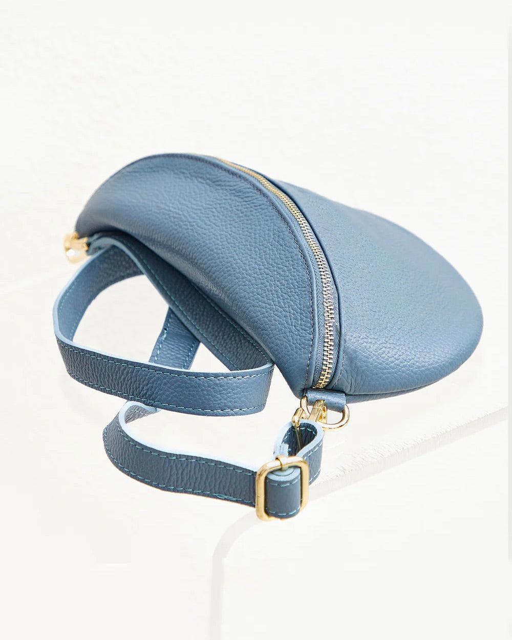 Shelly-Leather Sling Bag