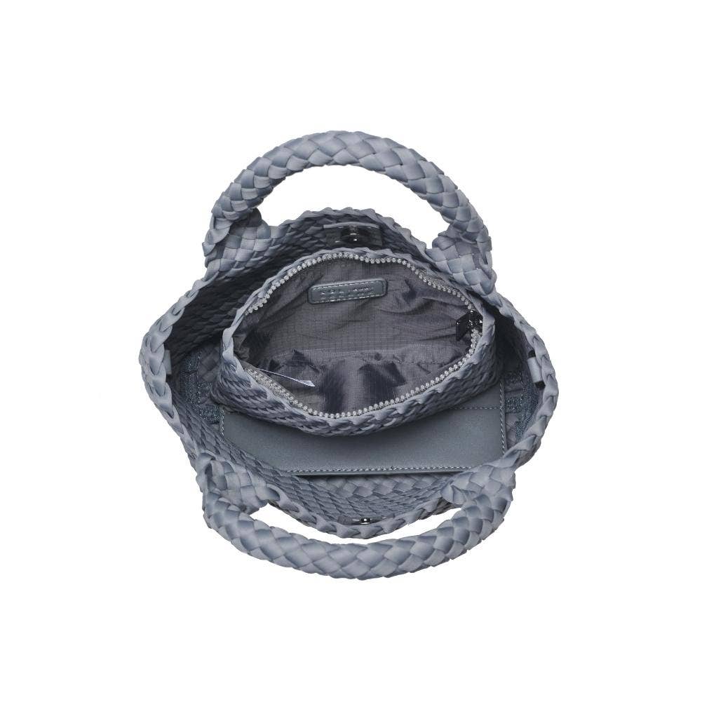 Sky's The Limit - Woven Neoprene Small Crossbody: Grey