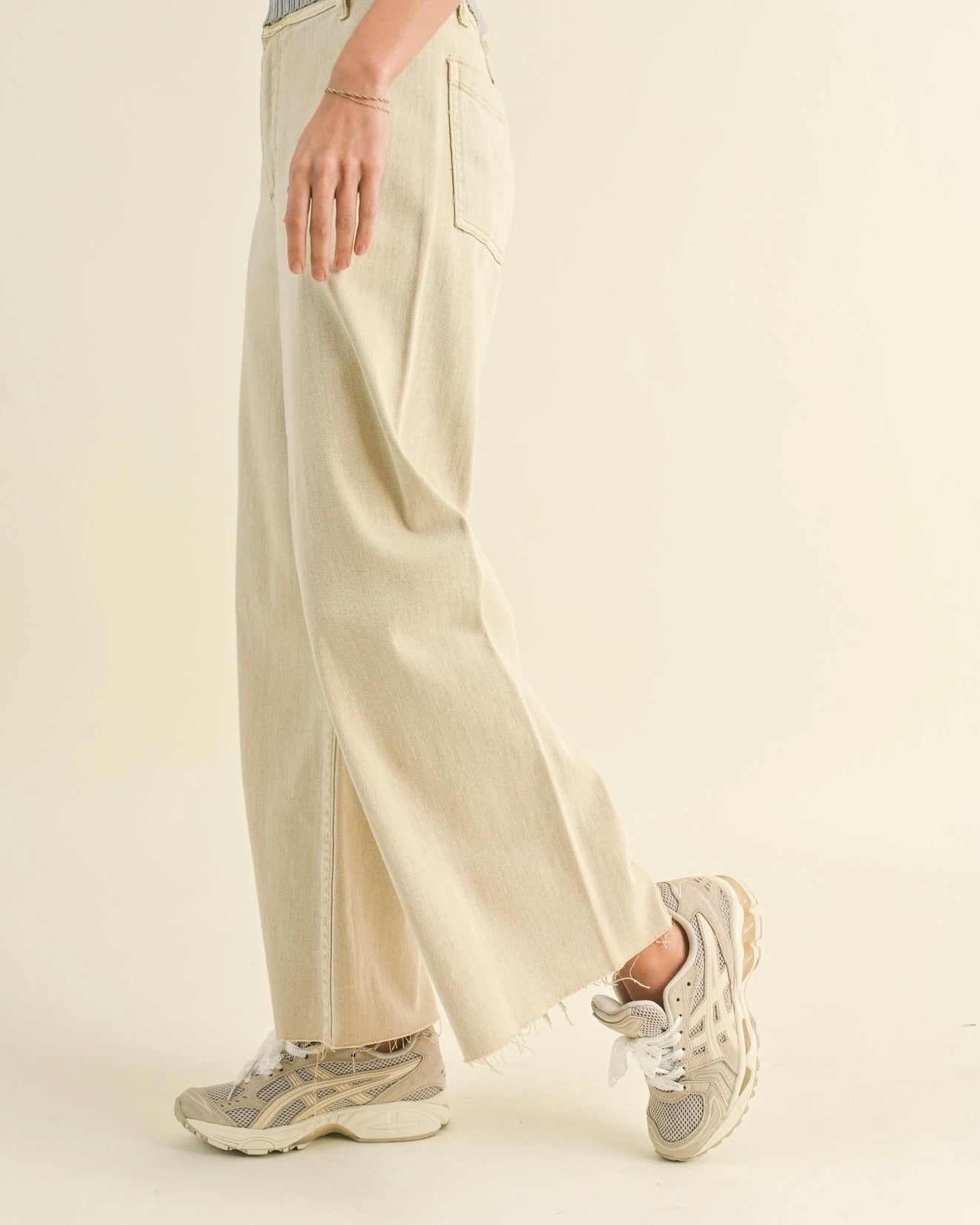 Wide Leg Denim Pants