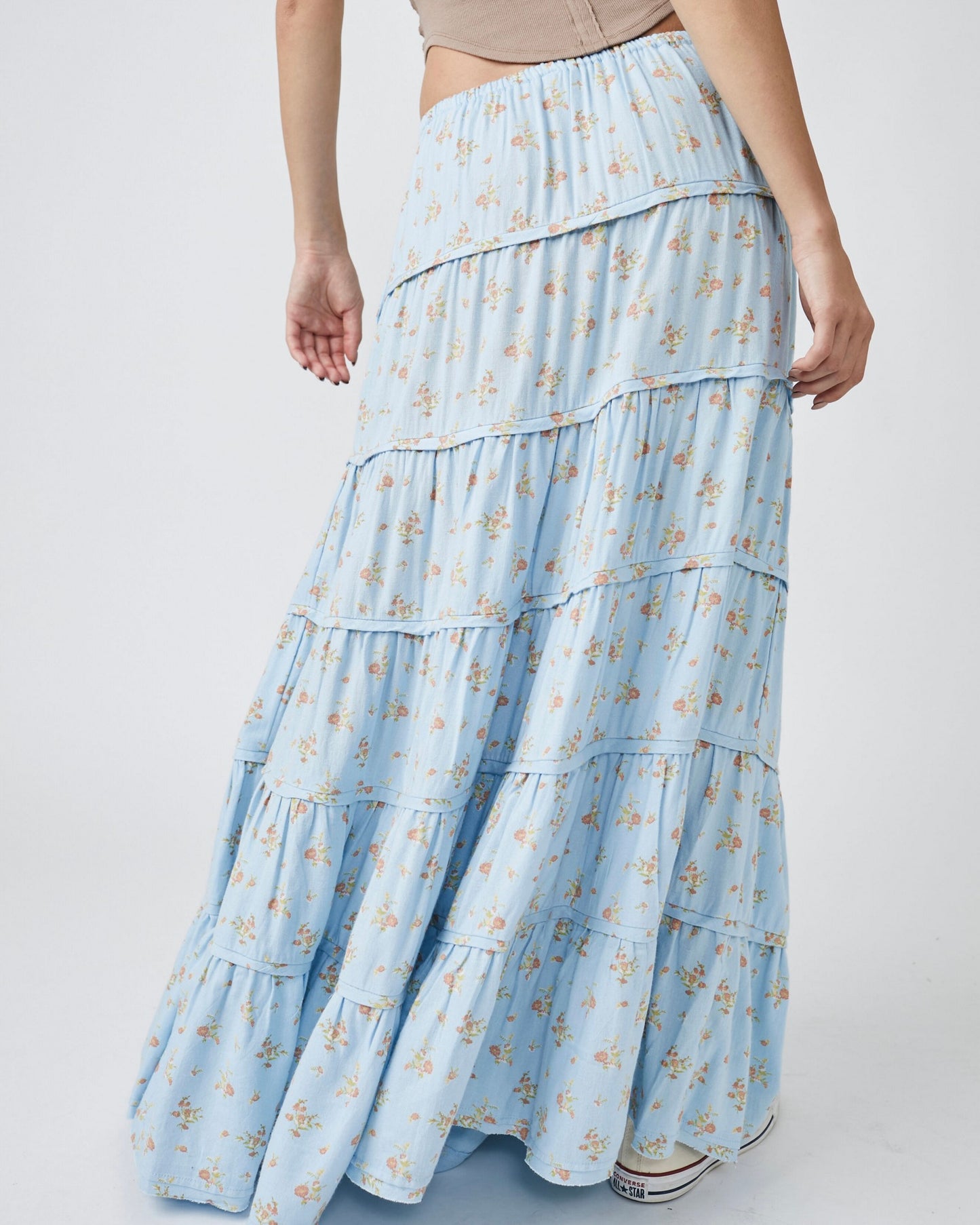 Free People Nova Tiered Maxi Skirt