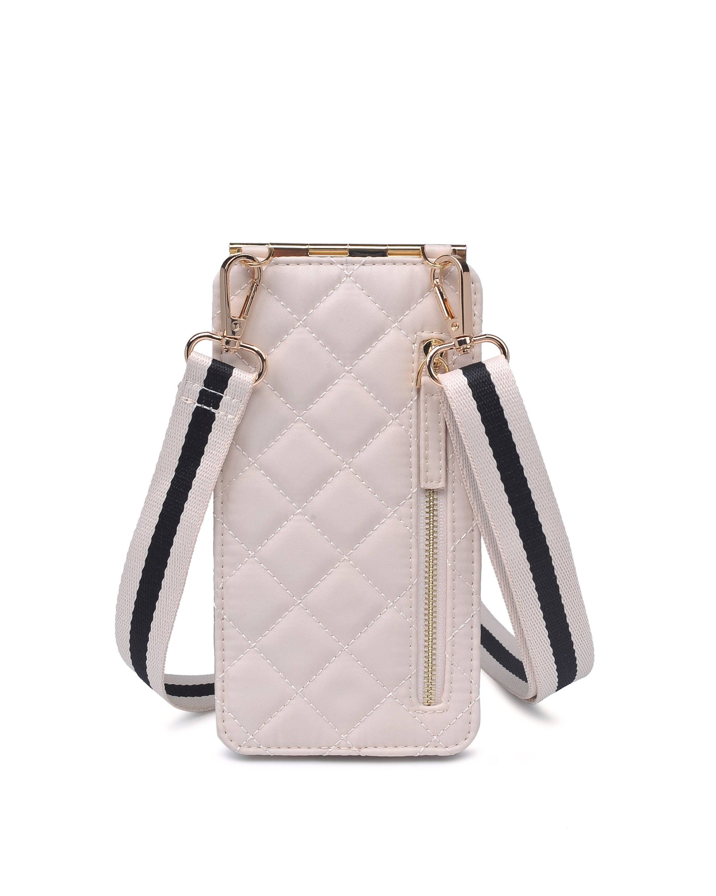Duality - Quilted Cell Phone Crossbody: Cream