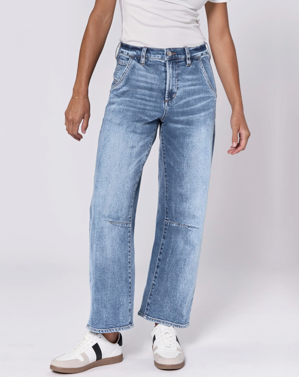 Dear John Lasso High Rise Cropped Loose Fit Jeans
