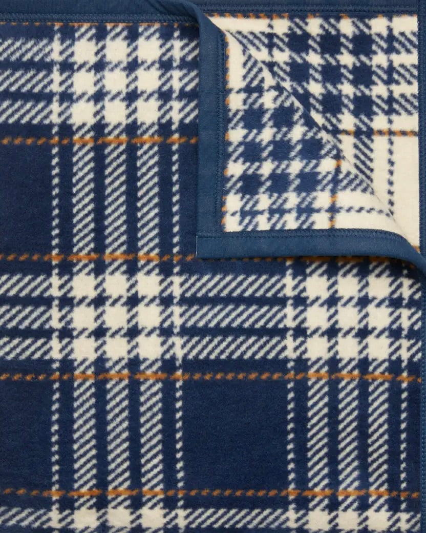 Chappy Wrap Autumn Plaid Vintage Blue Blanket