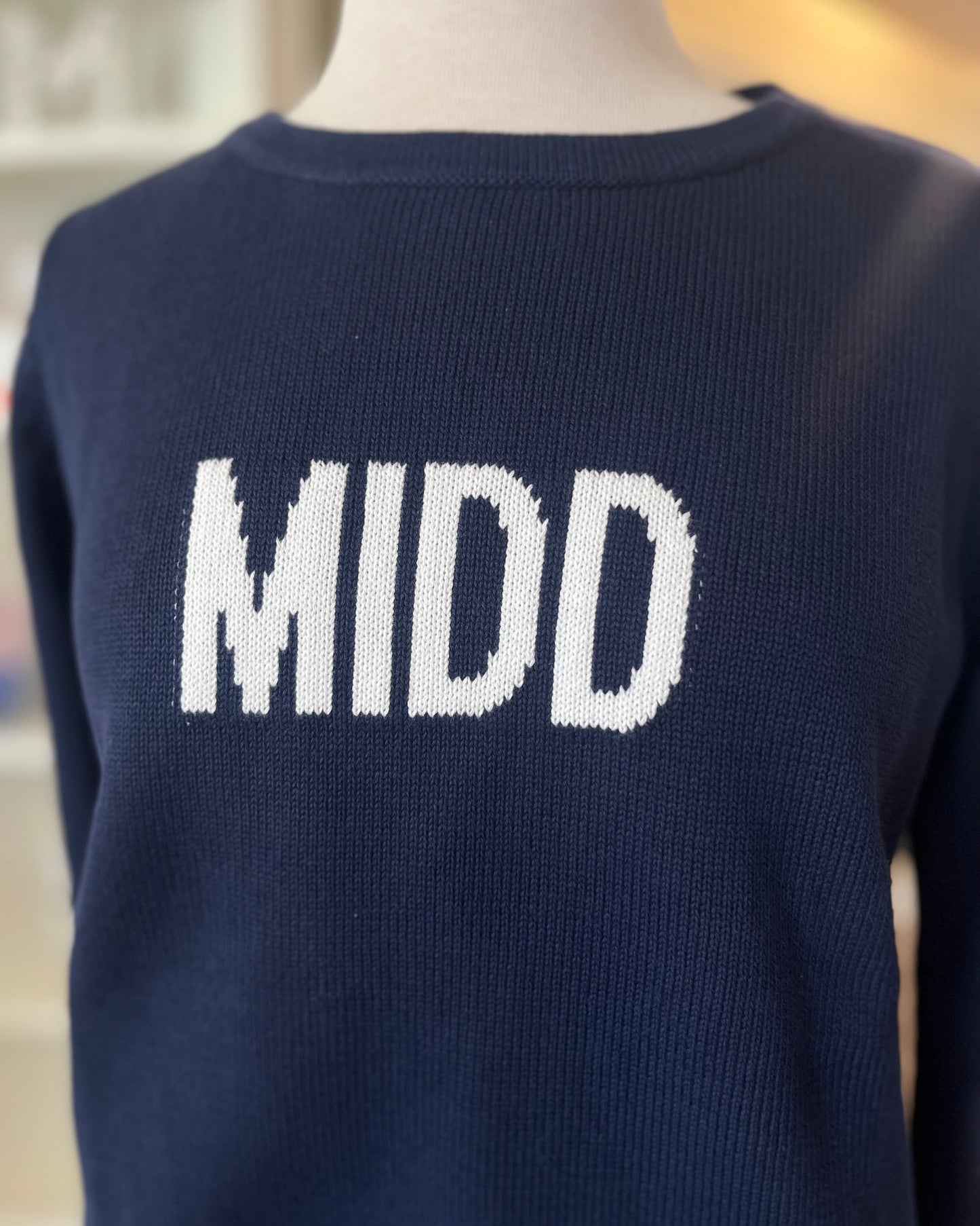 Cotton Letter Sweater-MIDD