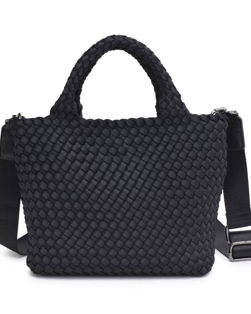 Sky's The Limit - Woven Neoprene Small Crossbody: Wine
