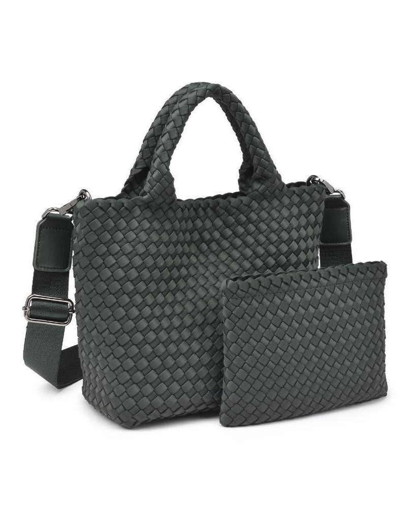 Sky's The Limit - Woven Neoprene Small Crossbody: Olive