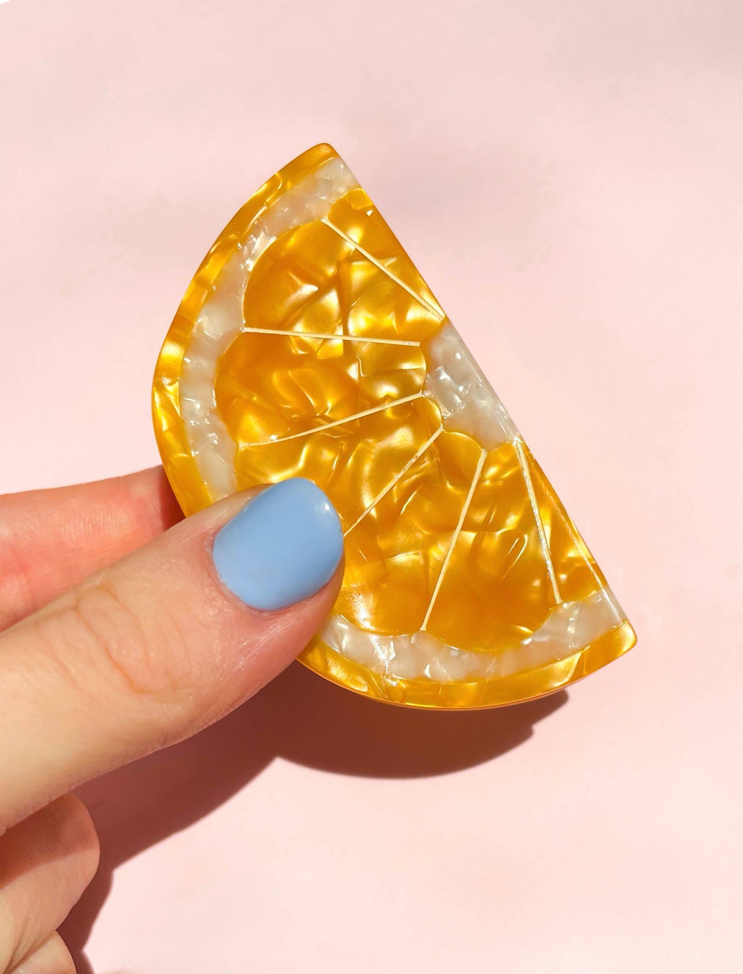 Orange Slice Claw Clip // Cellulose Acetate