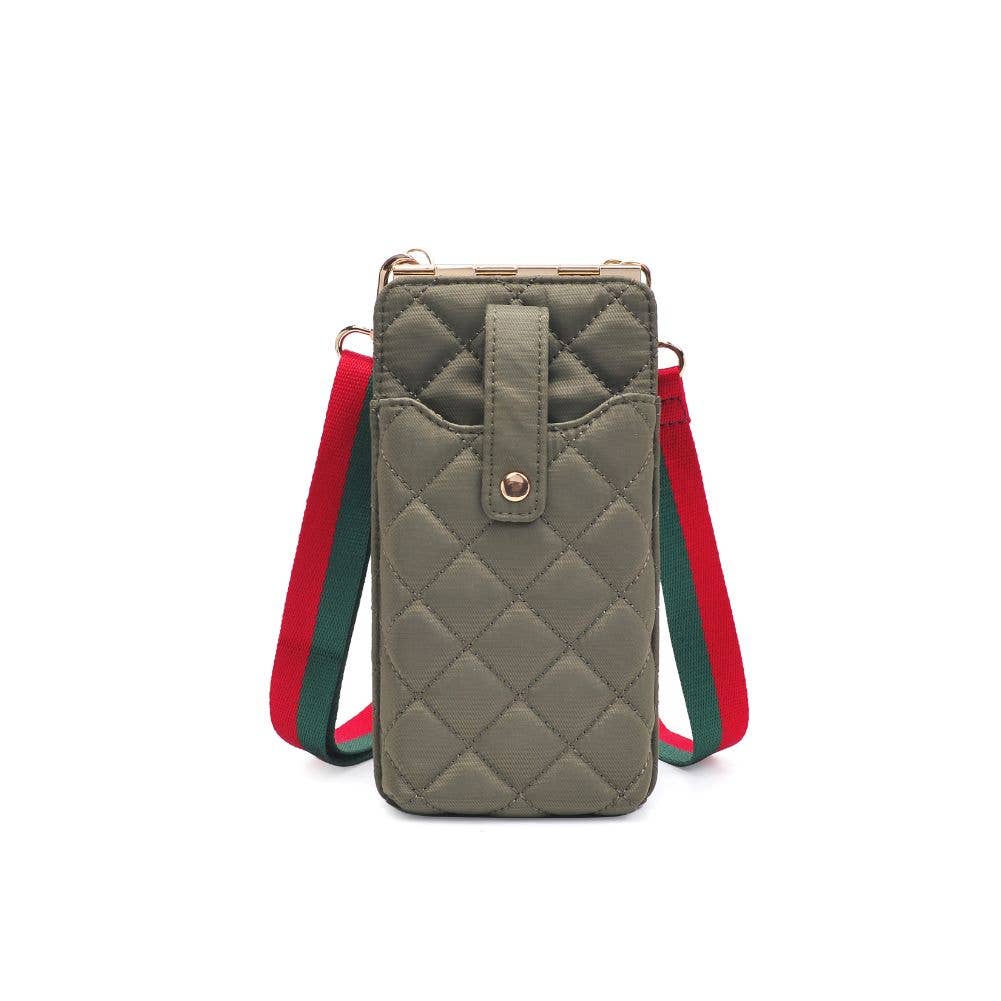 Duality - Quilted Cell Phone Crossbody: Cream