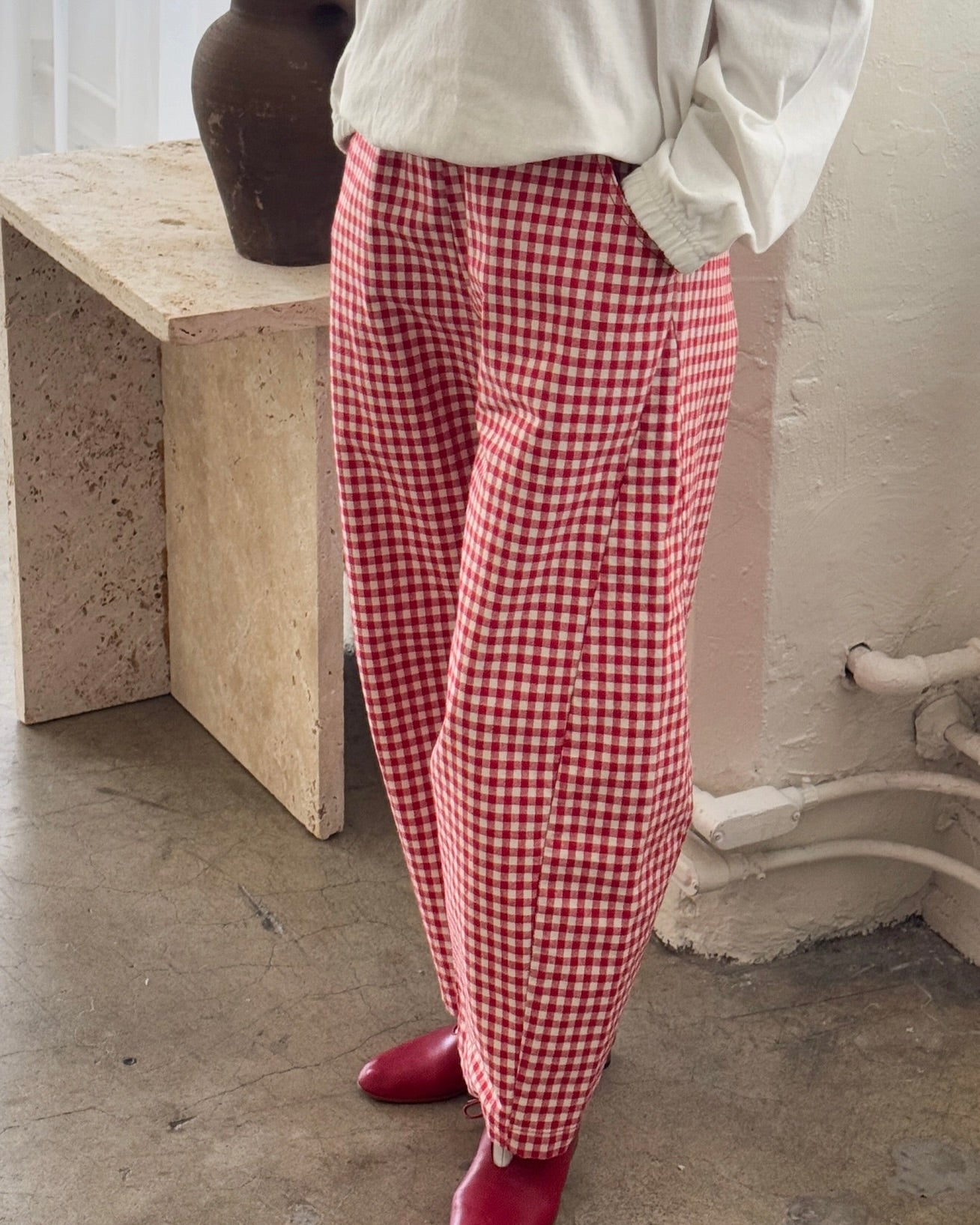 Gingham Arc Pants
