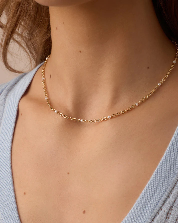 Finley Pearl Dot Necklace