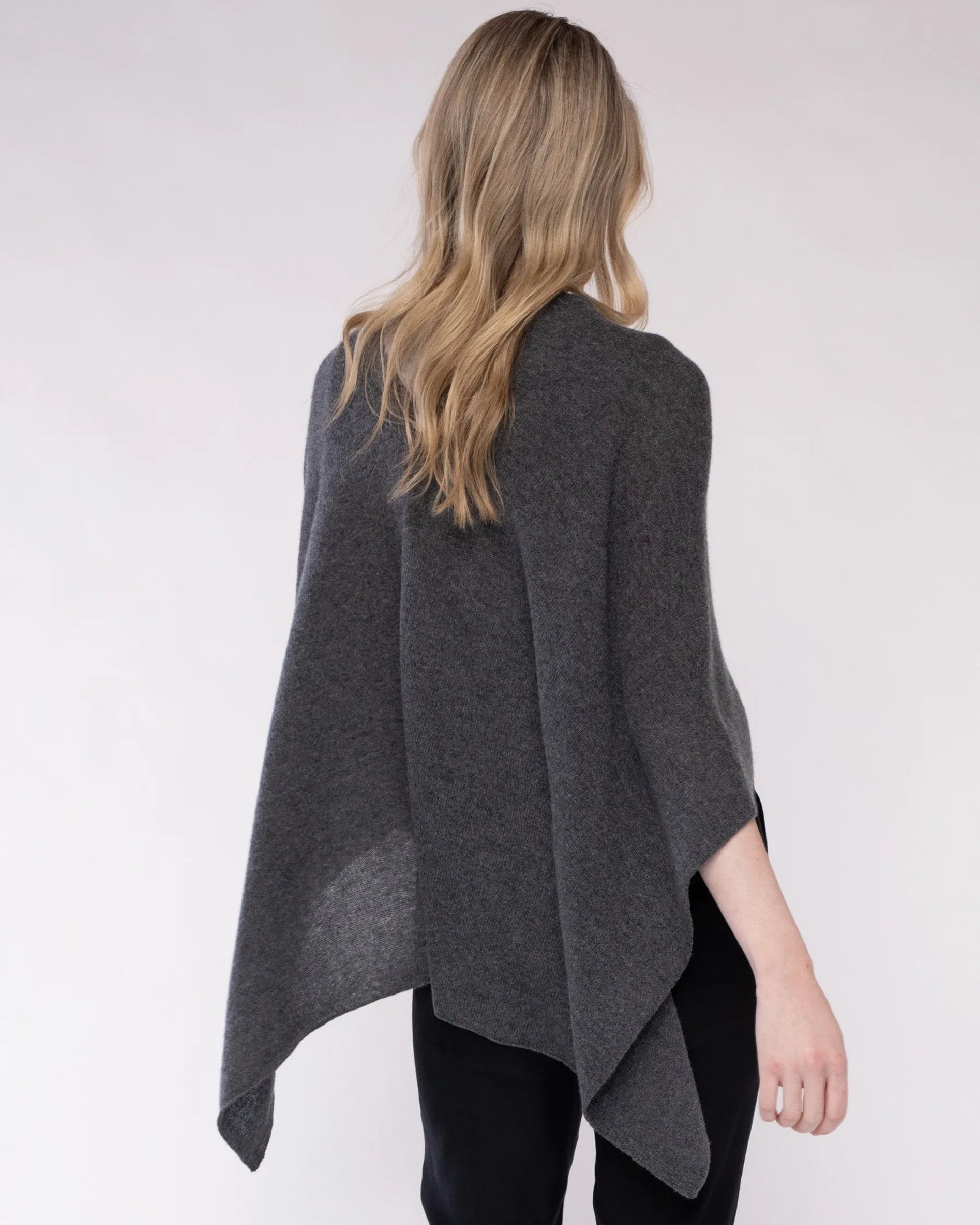 100% Cashmere Dress Topper - Graphite
