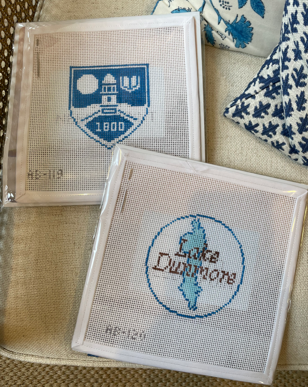 Image of Lake Dunmore Vermont needlepoint kit