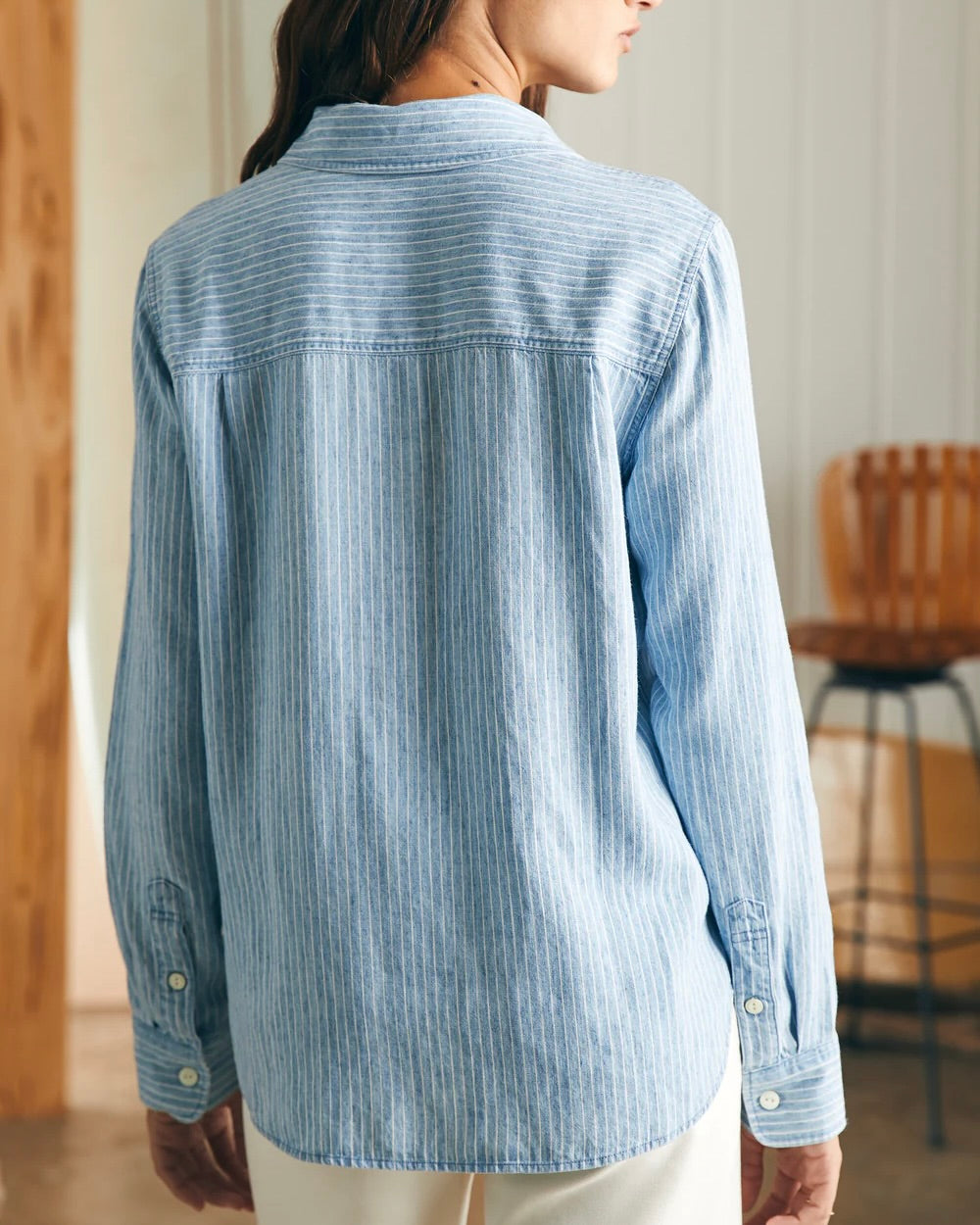 Faherty Tried and True Chambray Shirt