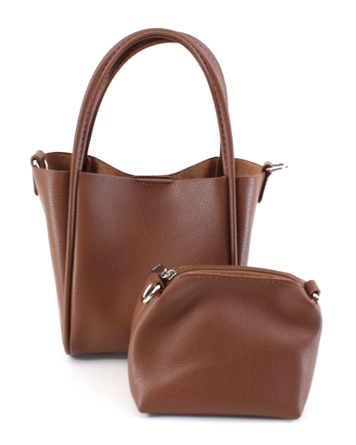 Small Tote/Crossbody Bag w/Cosmetic Pouch