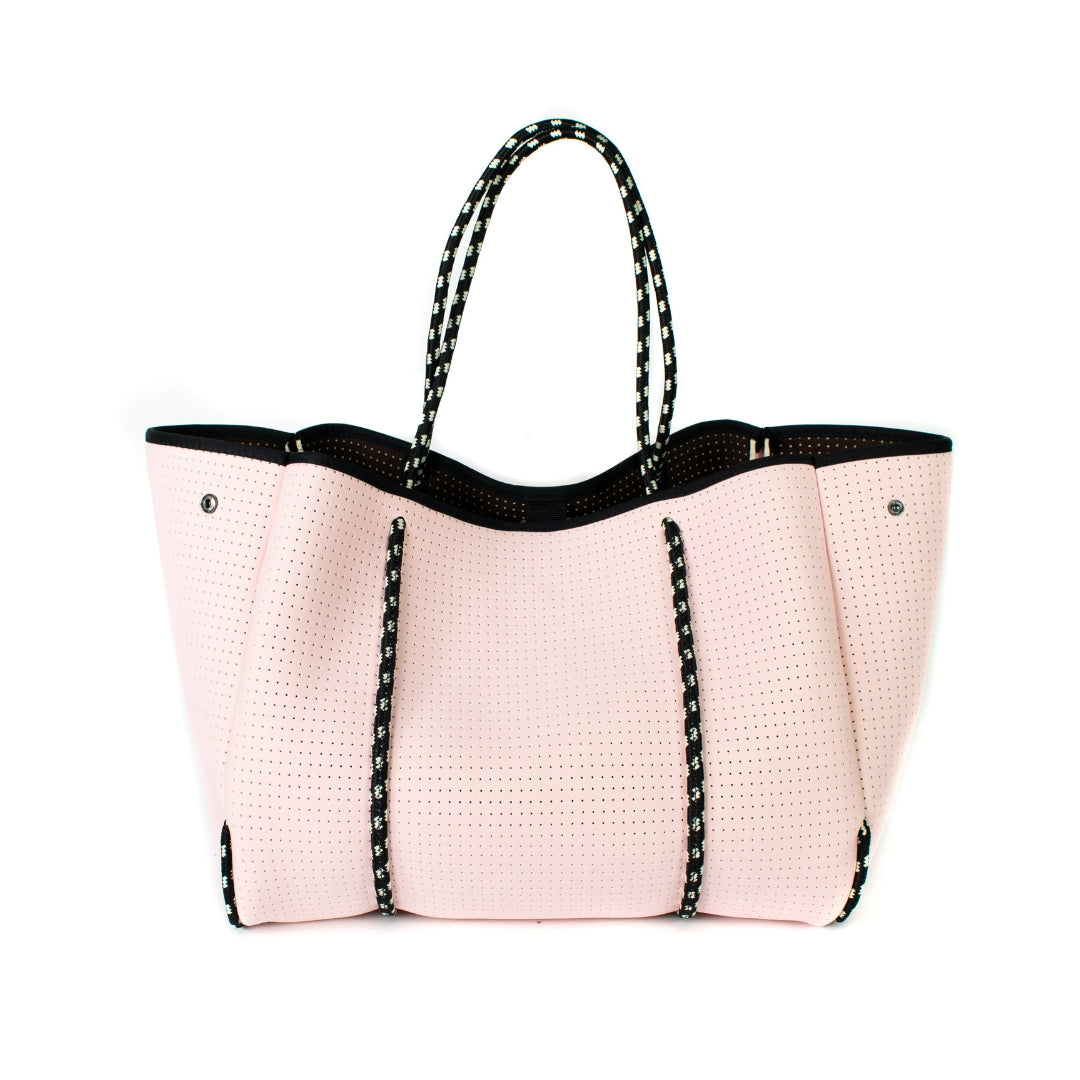 Image of POPUPS pretty in pink everyday neoprene tote on a white background