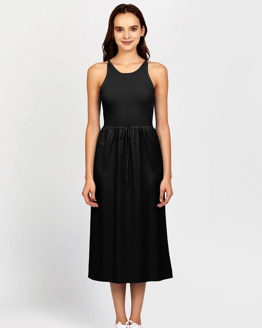 525 America Deanna Mixed Media Sweater Midi Dress
