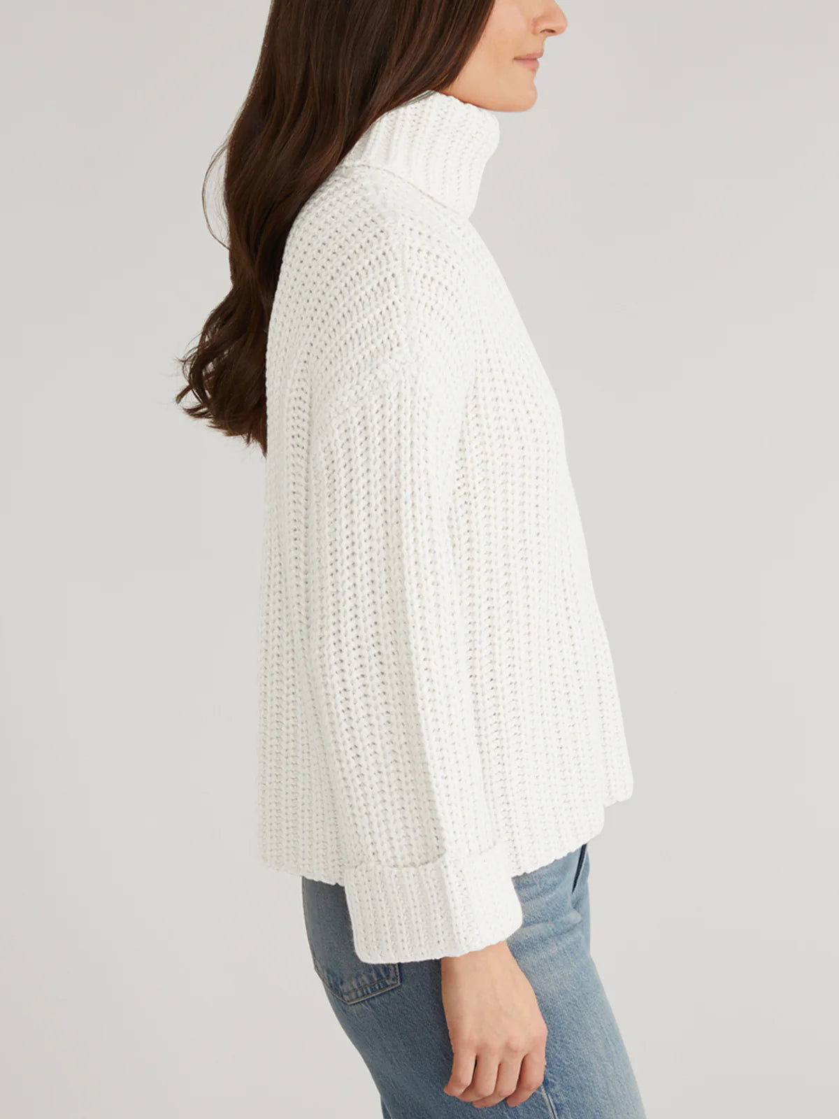 VIDA CHUNKY TURTLENECK SHAKER PULLOVER