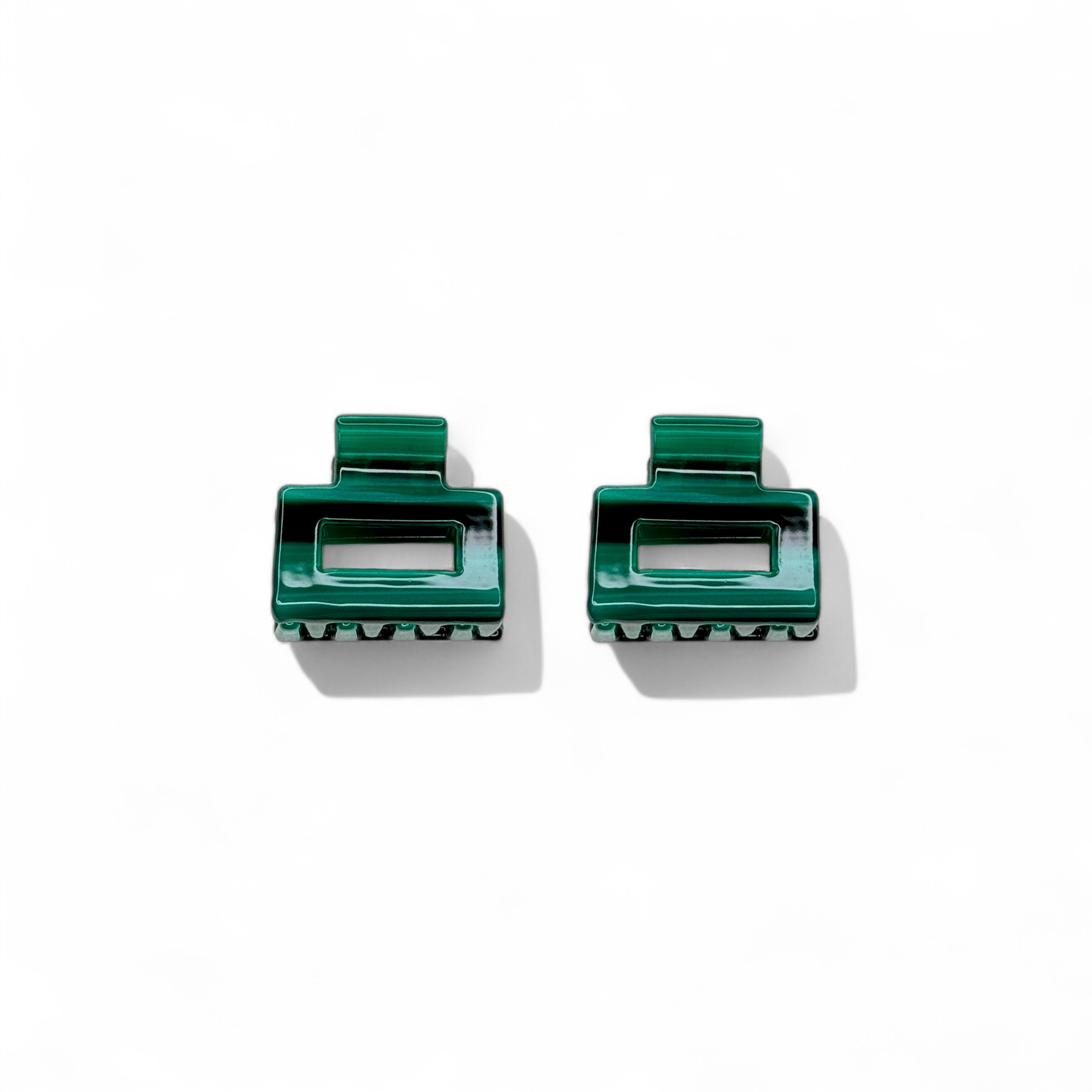 2 Pk Mini Square Claws - Emerald