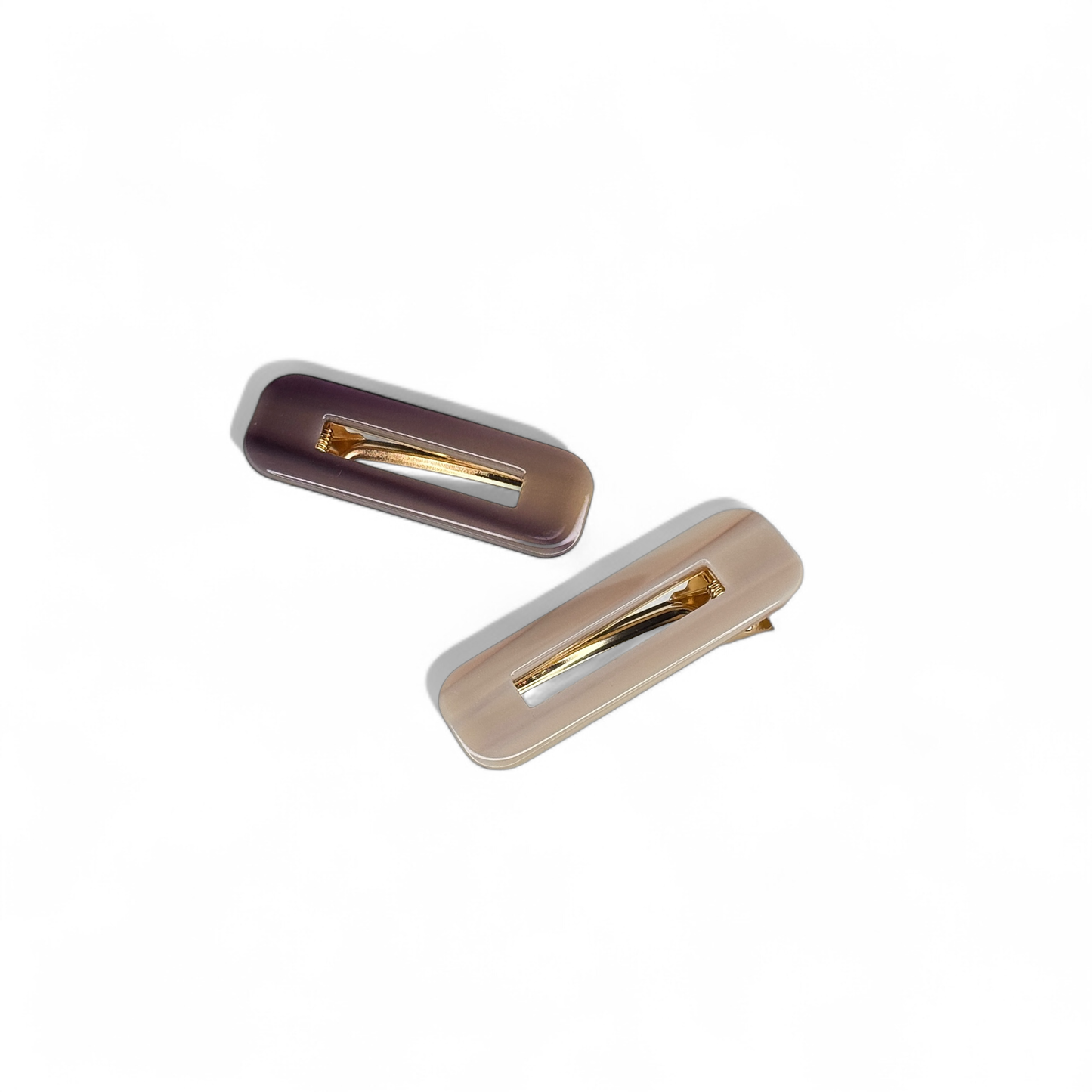 Duo Barrette Set - Mulberry