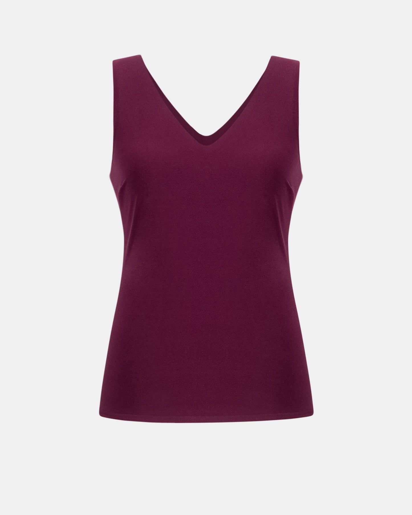 Purple tank top on a white background