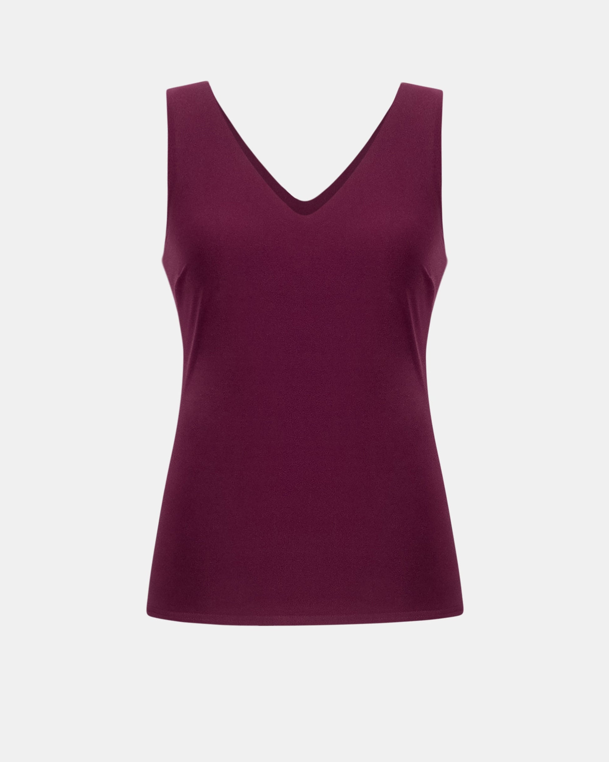 Purple tank top on a white background