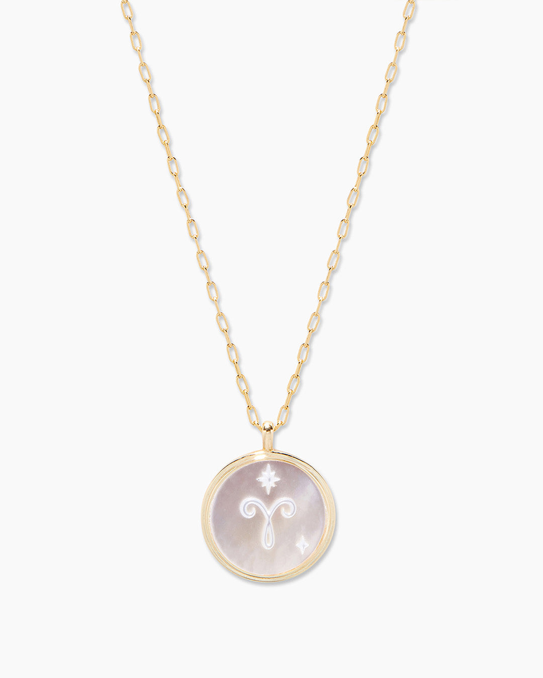 Gorjana Zodiac Necklace Aries on a white background