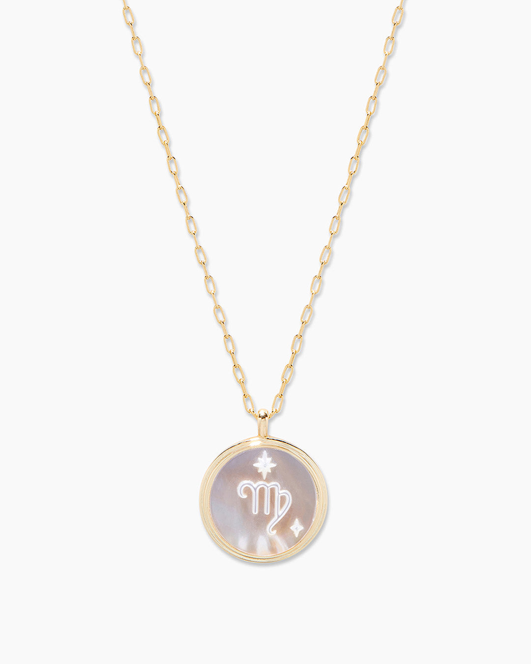 Image of Gorjana Zodiac Virgo Necklace on a white background