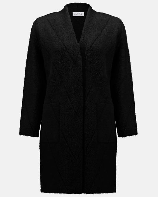 Black coat on a white background