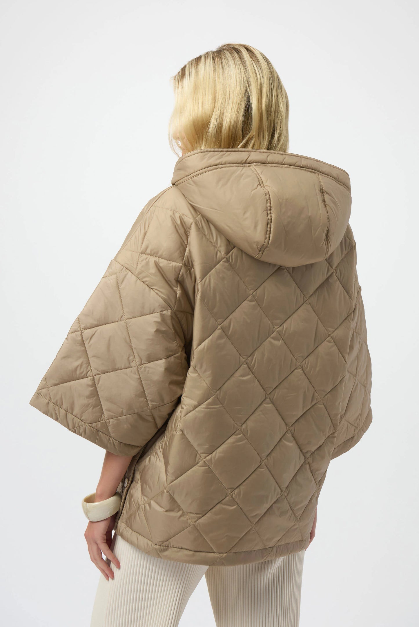 Diamond Quilt Hooded Jacket