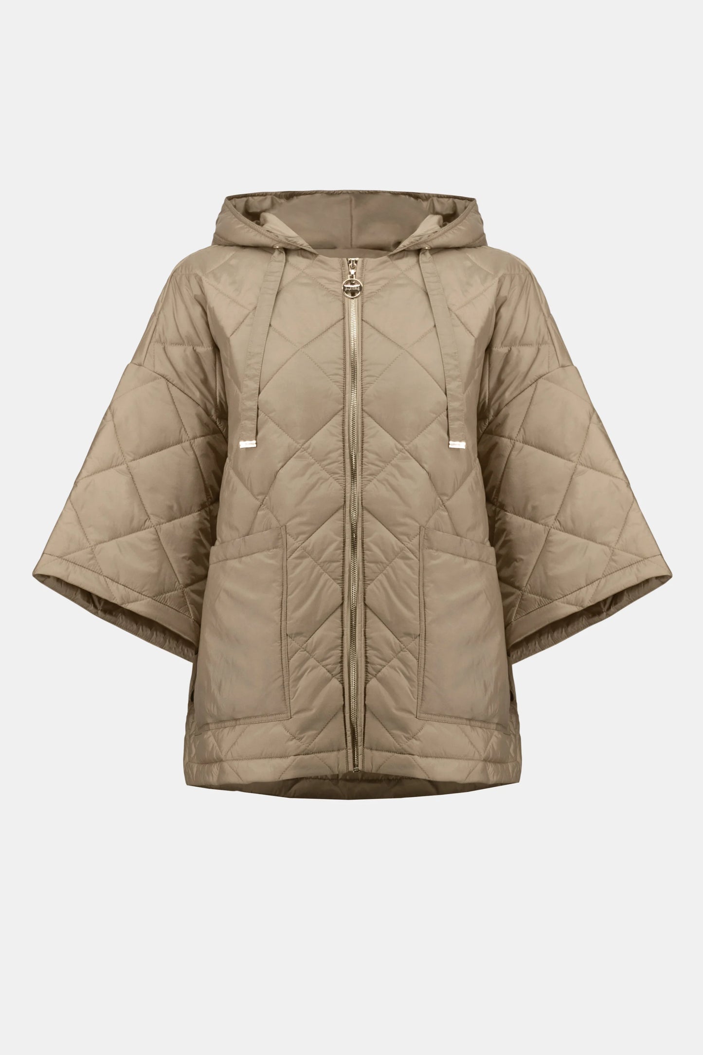 Diamond Quilt Hooded Jacket