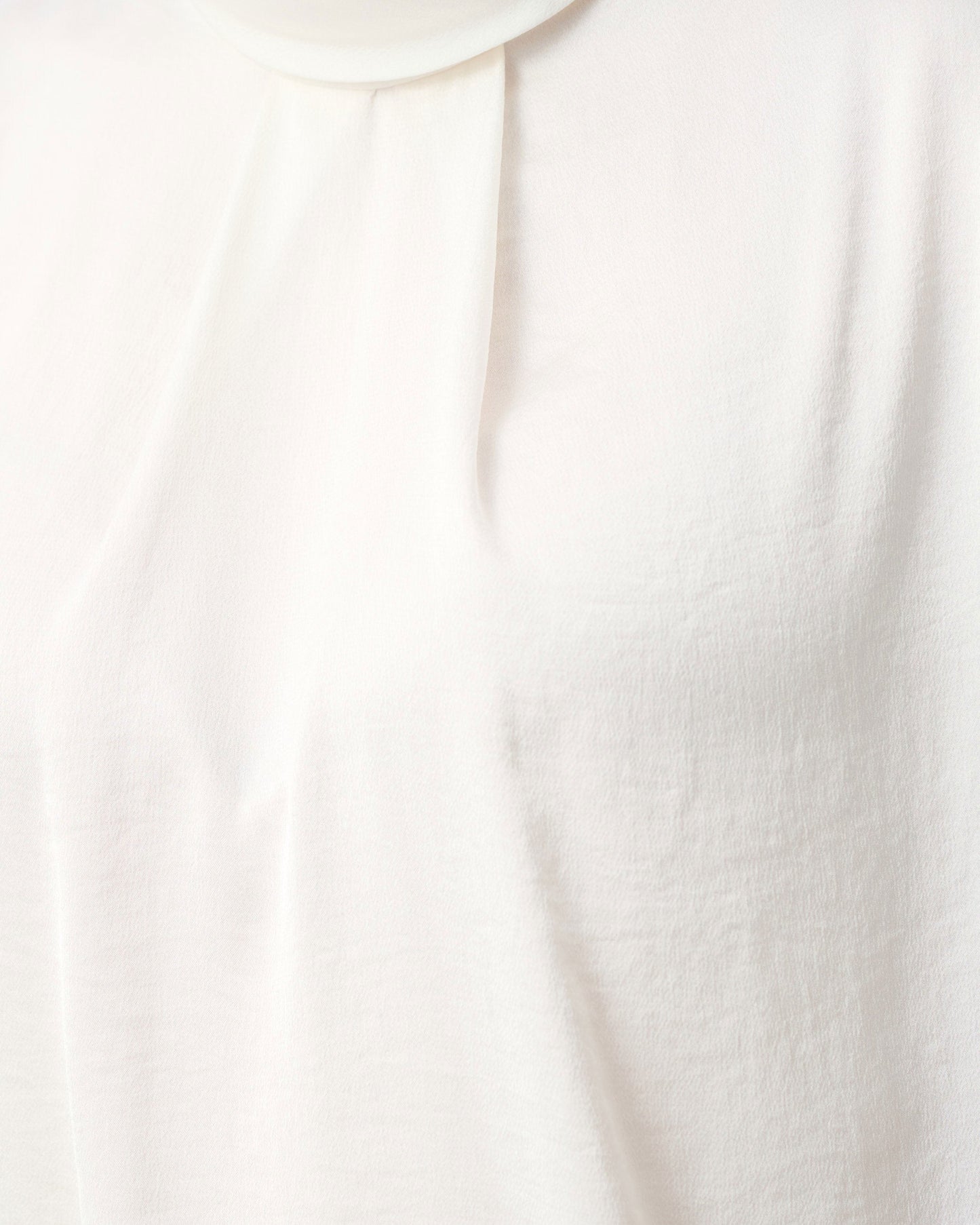 Recycled Satin T-Neck Top
