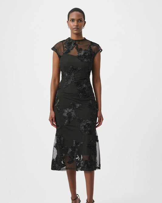 Embellished Trumpet Dress