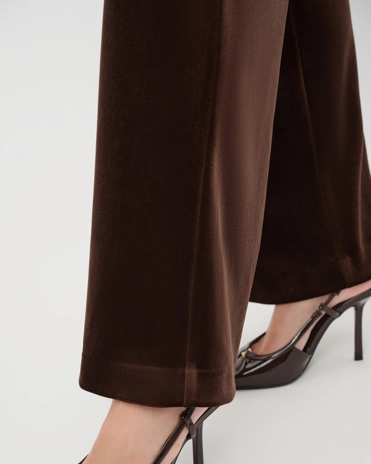 Velvet Wide-Leg Pants
