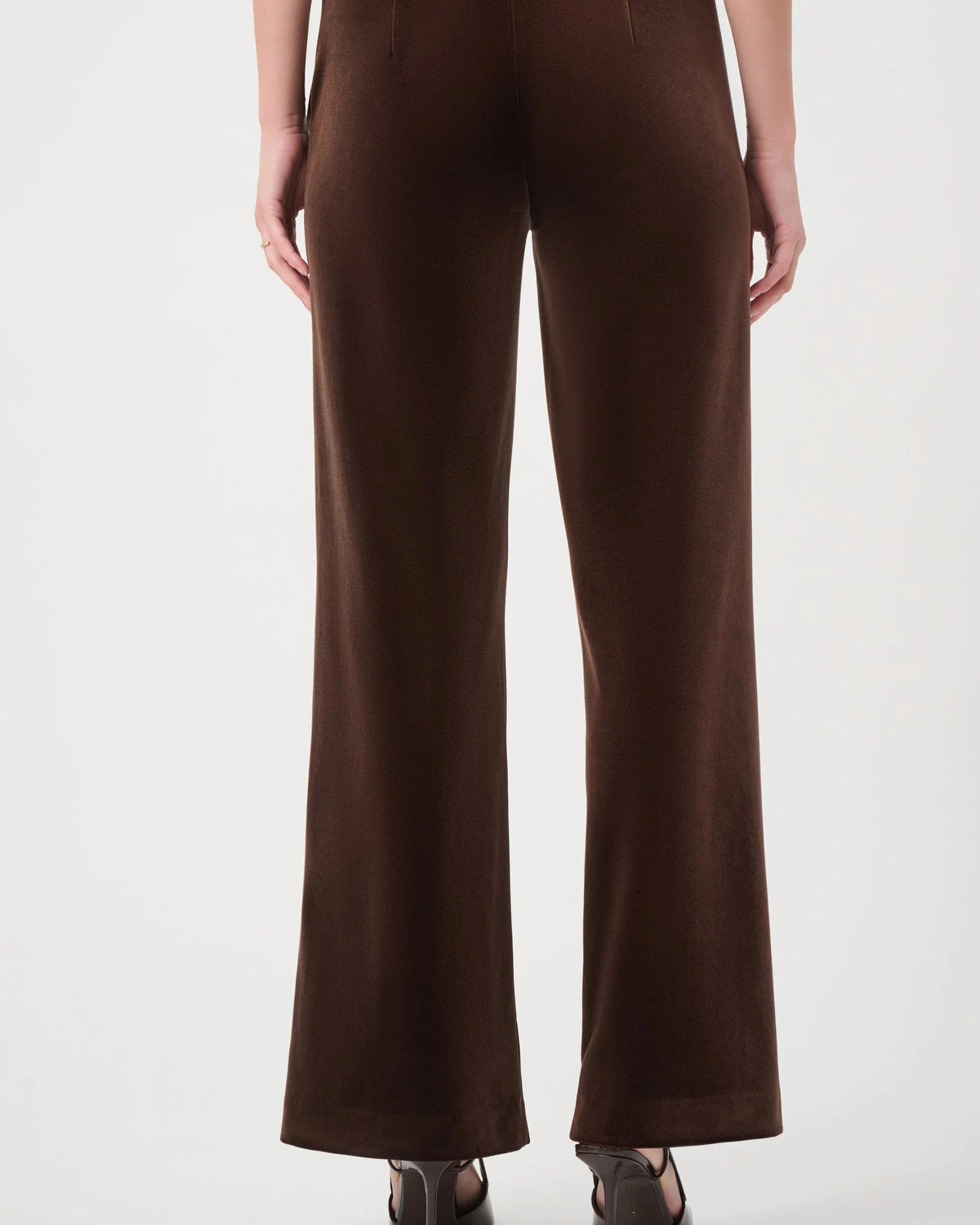 Velvet Wide-Leg Pants