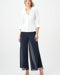 Chiffon Wide-Leg Pull-On Pants