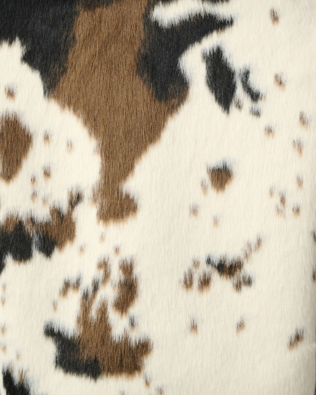 Details of faux cowhide jacket