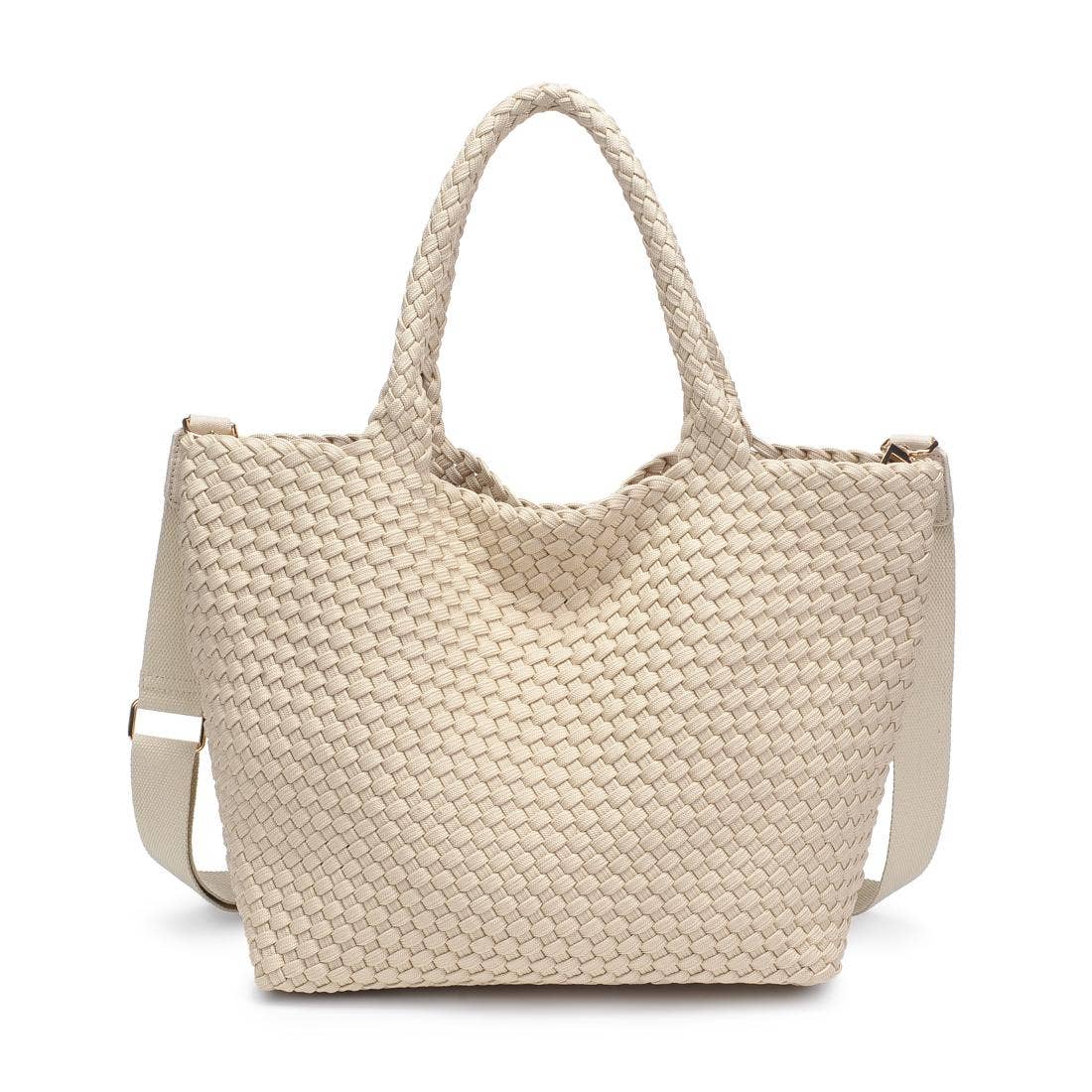 Sky's The Limit - Medium Laced Up Eco-Edition Tote: Black