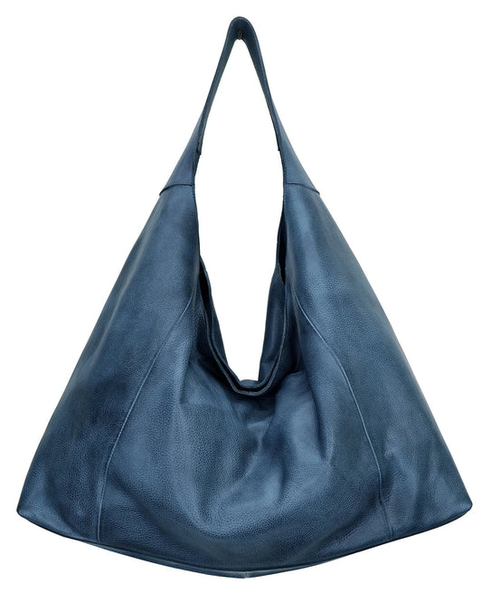 Blue handbag on a white background