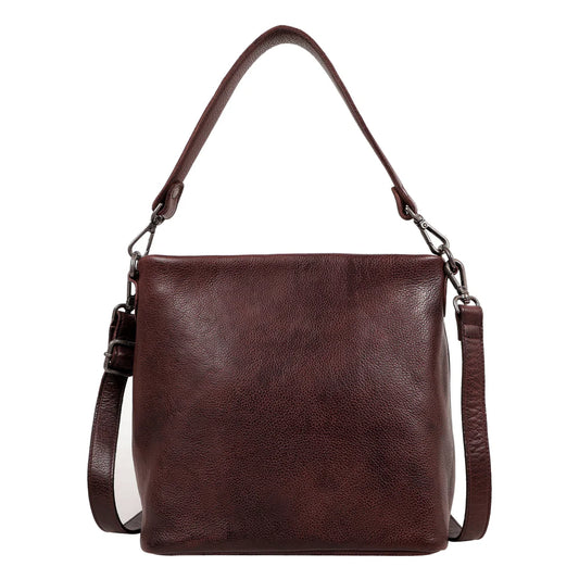 Gretchen Leather Crossbody Bag | Brown