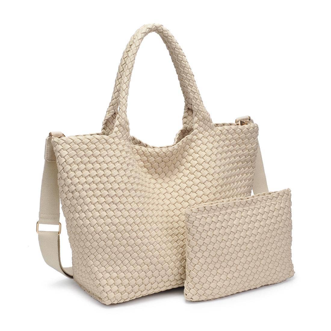 Sky's The Limit - Medium Laced Up Eco-Edition Tote: Black