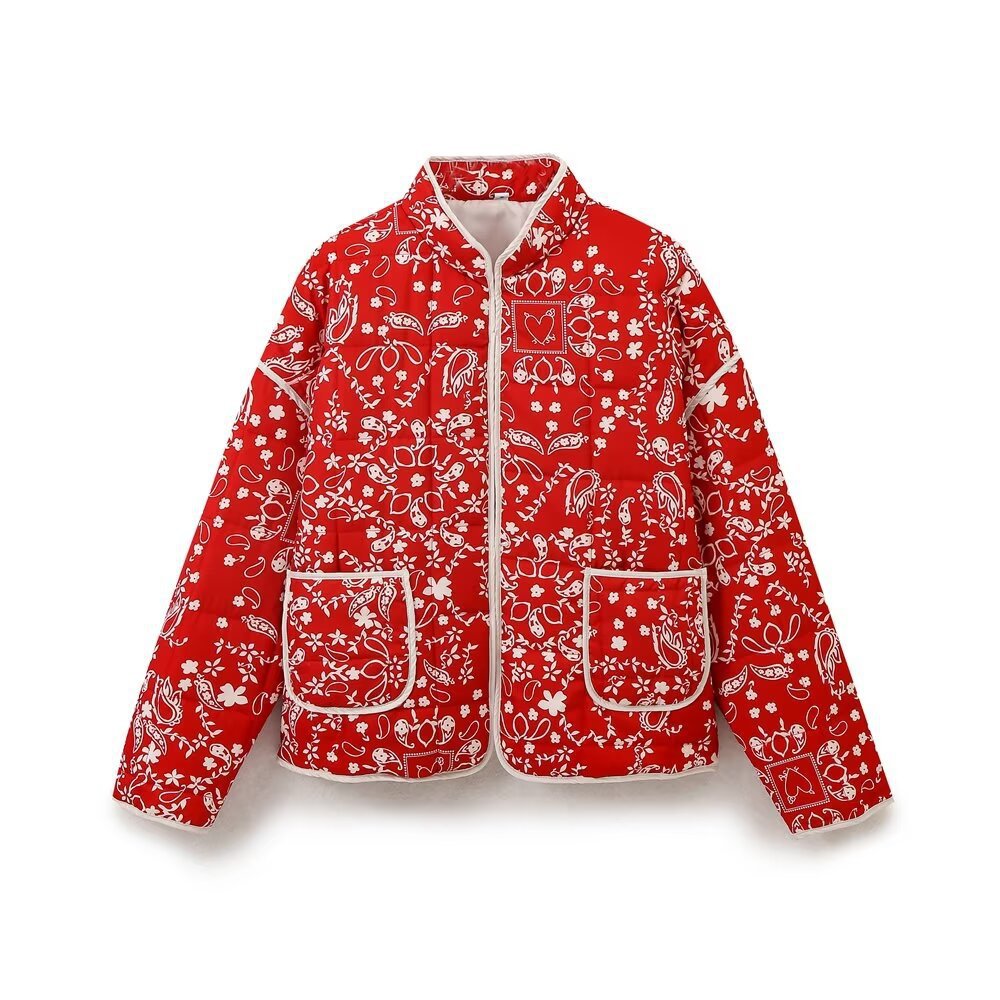 Rosa Clothing Plants Printed Jacket