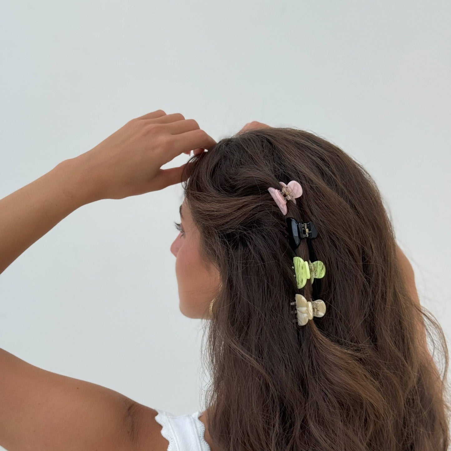 Acetate 2 Pack Mini Claws - Black