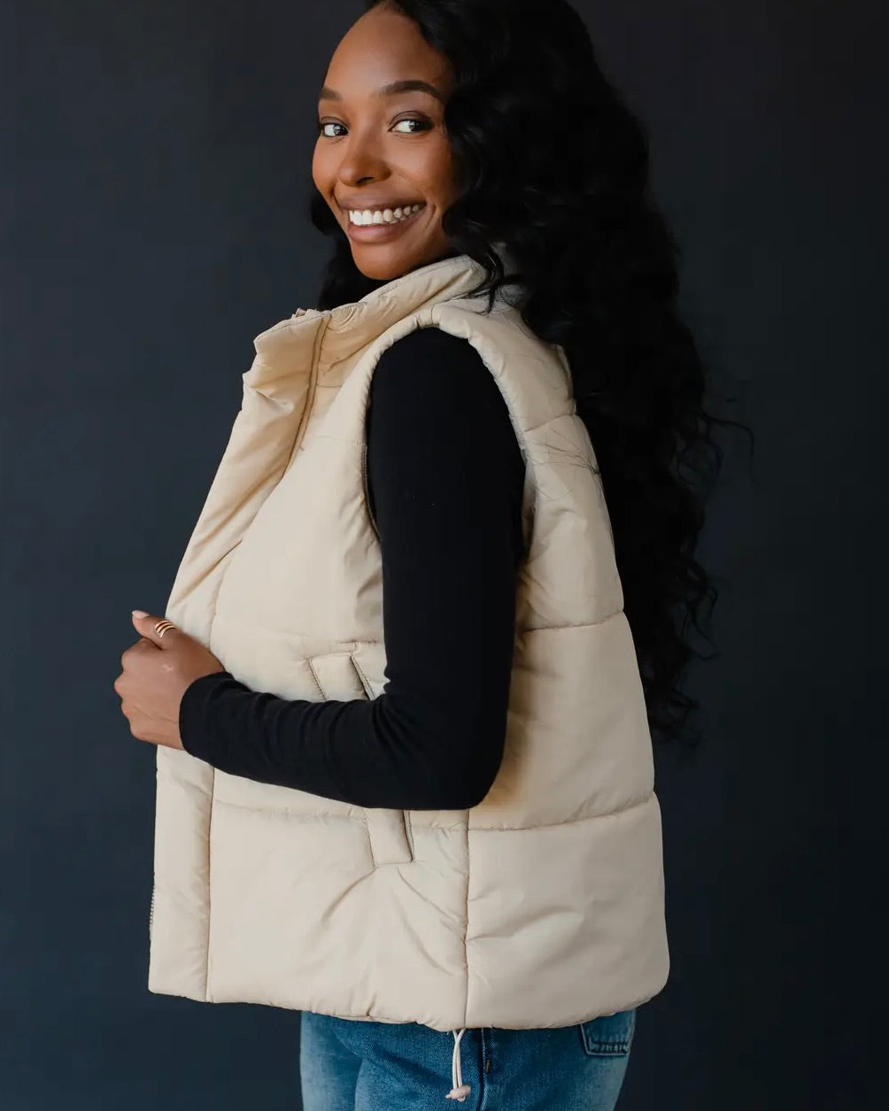 Panache Zip Up Puffer Vest