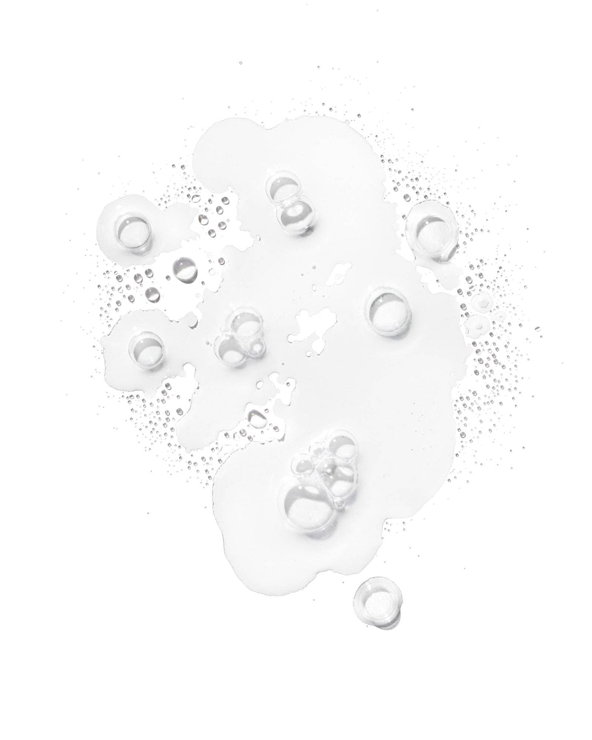 White bubbles on a white background
