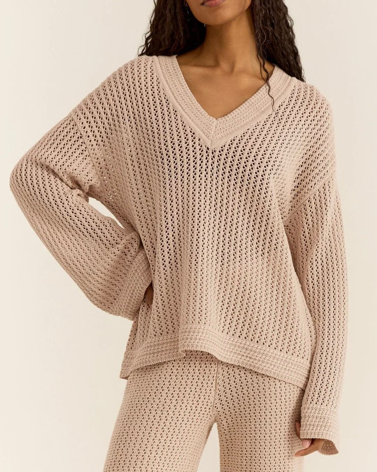 Z Supply Kiami Crochet Sweater