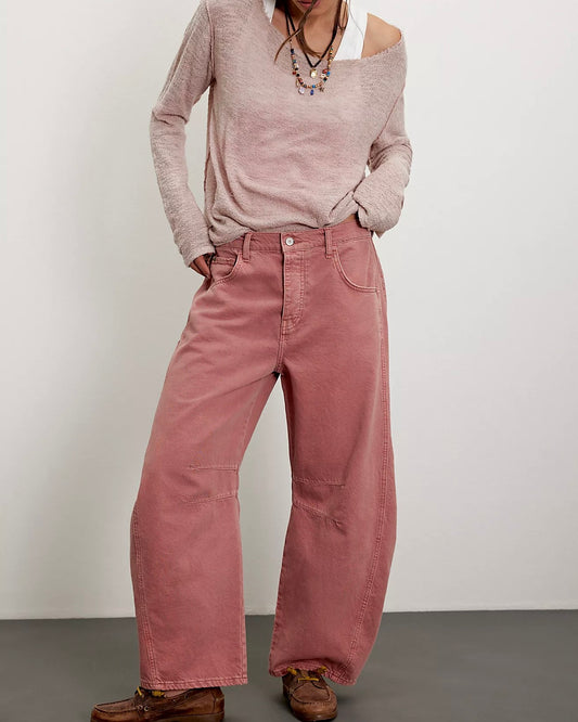 Good Luck Barrel Jeans-Barnyard Blue
