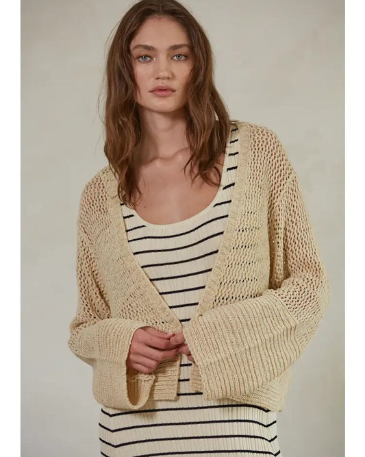 By Together Knit Open Front Cardigan