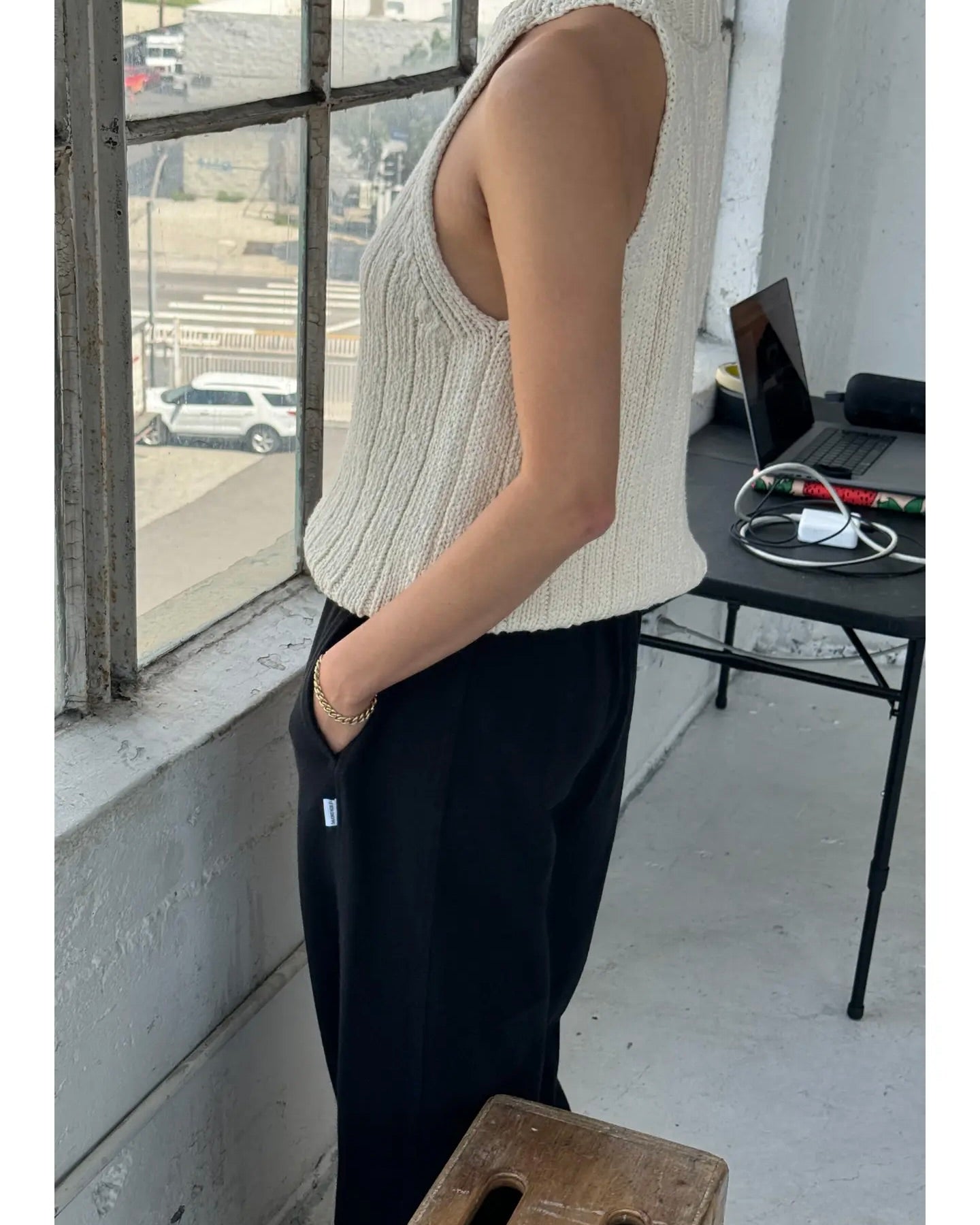 Claire Cotton Sweater Tank