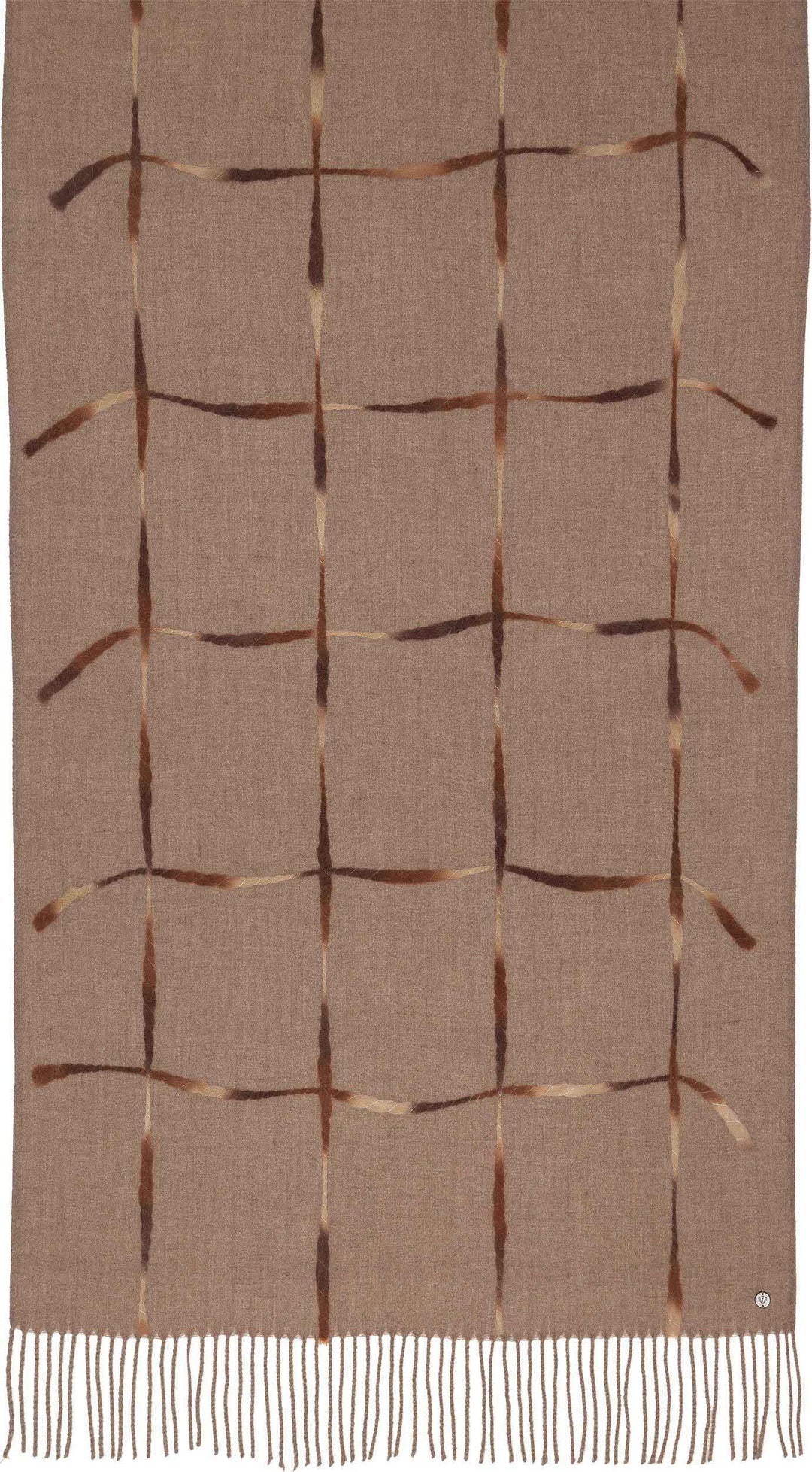 Needle Punch Grid Wrap | Chinchilla