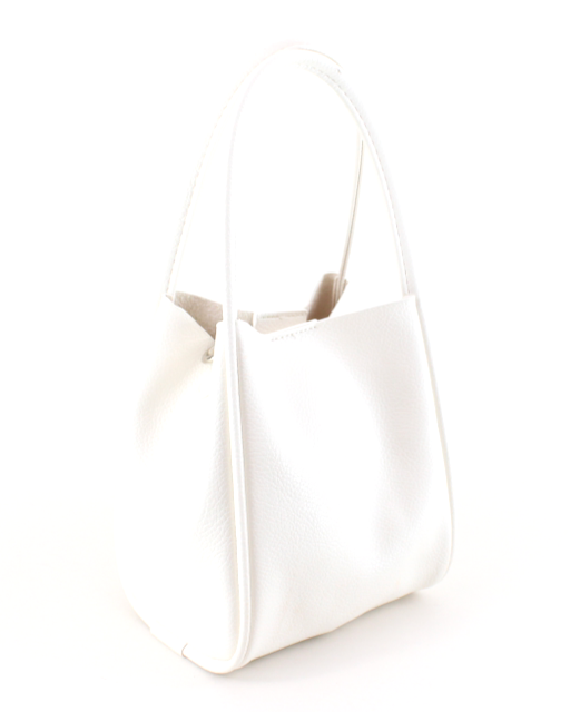 White handbag on a white background